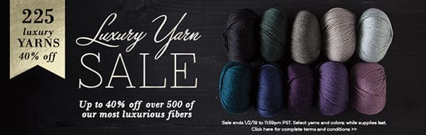 Luxury Yarn Sale banner image