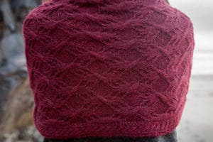 Knit Picks Podcast, Windward: Cable Collection: Gren Stole, cabled shawl wrap knitting pattern