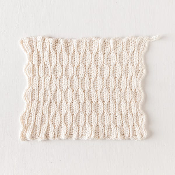 Free Textured Comb Crochet Dishcloth from Knit Picks