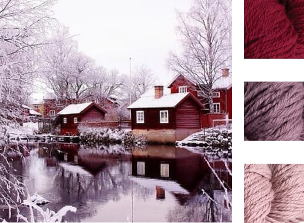 frosted red barn color palette