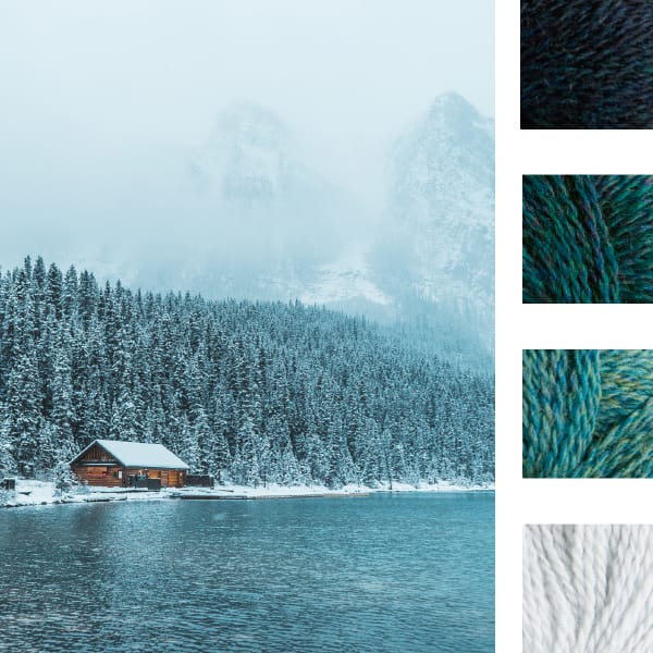 winter cabin color palette