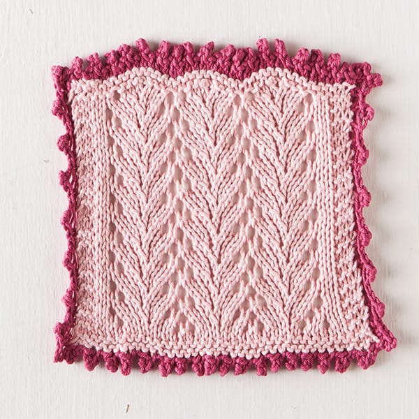 Free Pastel Lace Washcloth from knitpicks.com