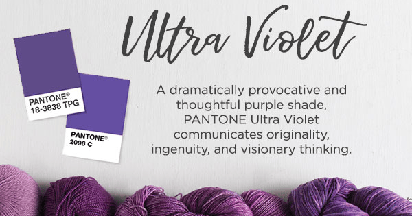 Ultra Violet. A dramatically provocative and thoughtful purple shade, PANTONE Ultra Violet communicates originality, ingenuity, and visionary thinking.
