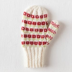 Knit Picks Mighty Mittens flower mitten pattern