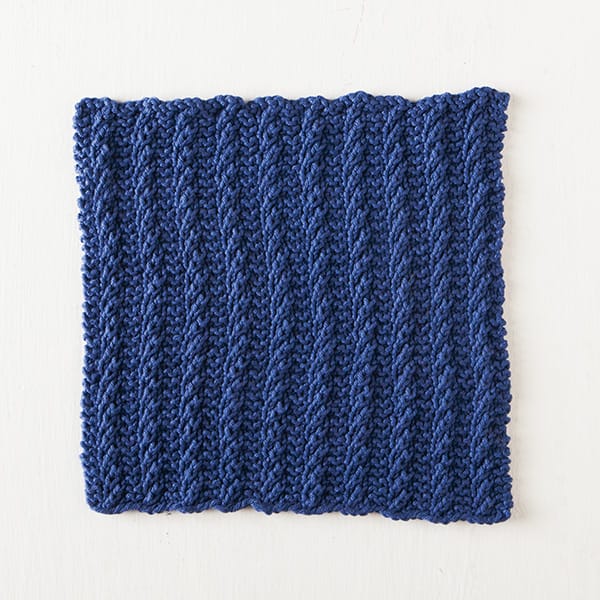 Free Garter Twist Dishcloth from Knit Picks