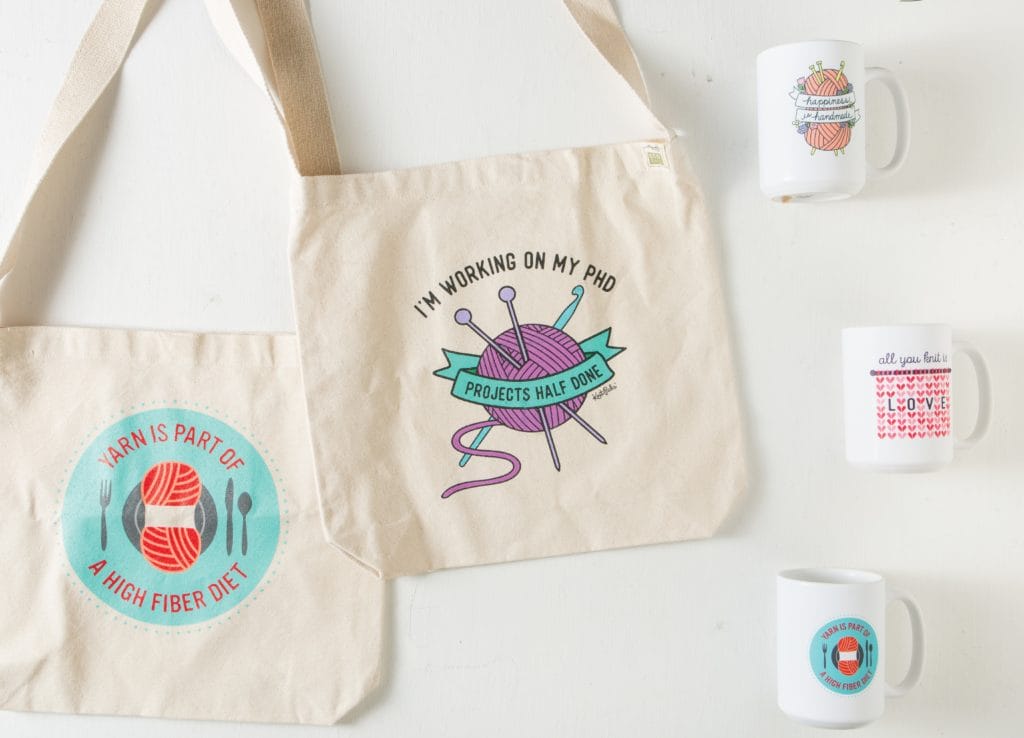 Knit Picks Earth Day promo Frre mug or tote