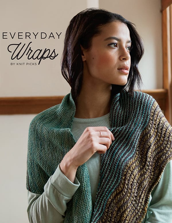 Everyday Wraps - a Sock Yarn Shawl patterns collection from Knit Picks