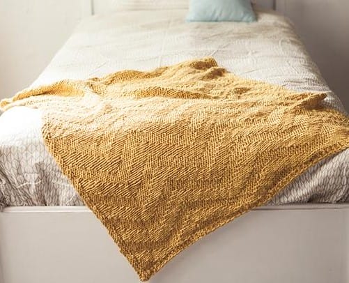 Knit Picks Sunshine Chevron Blanket