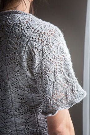 Ripple Tee - Knit Picks lace shell layering tee t-shirt knitting pattern