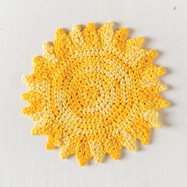 Free sun dishcloth pattern from Knit Picks