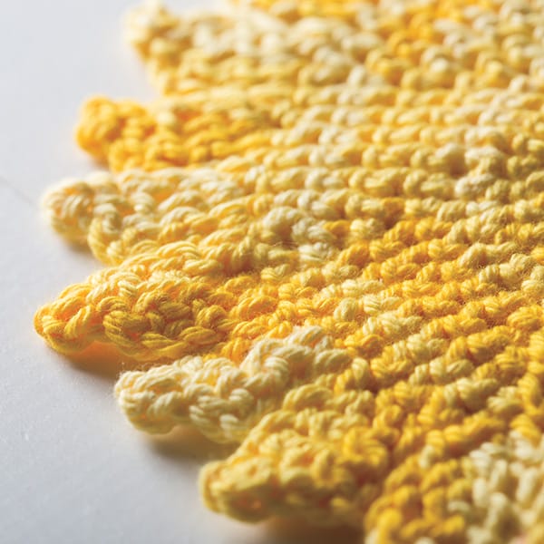 Free sun dishcloth pattern - the Sun's Out Dishcloth from Knit Picks