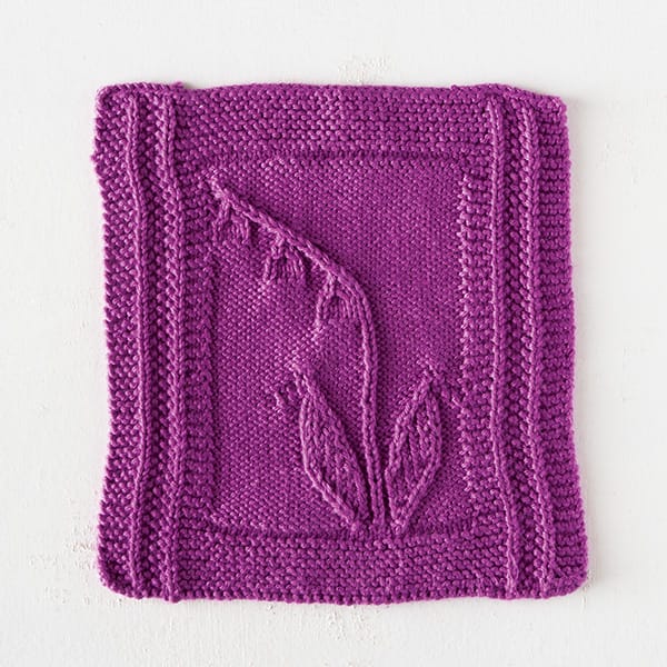 Free Bellflower Dishcloth Pattern from knitpicks.com