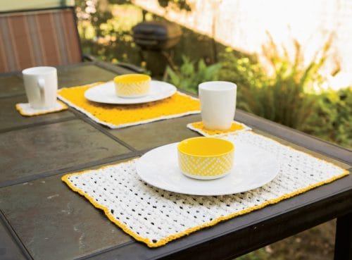 Knit Picks Come Home to Crochet collection Darling Dinner Set 
