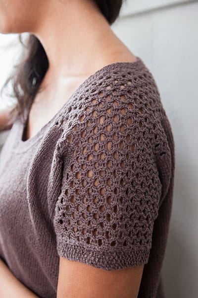 Knit Picke Lacy Shoulders tee