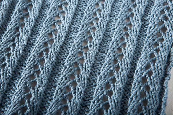 Free Lacy Columns Facecloth from knitpicks.com