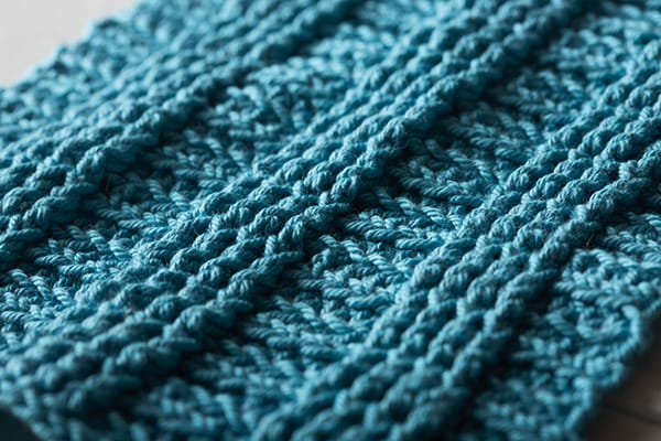 Free Crochet Rib Dishcloth Pattern from Knit Picks