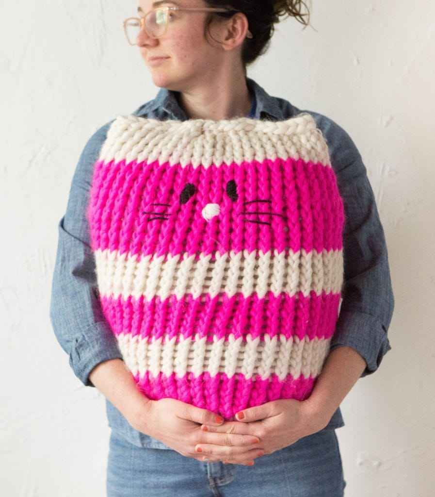 Knit Picks staff projects Kitty Pouf