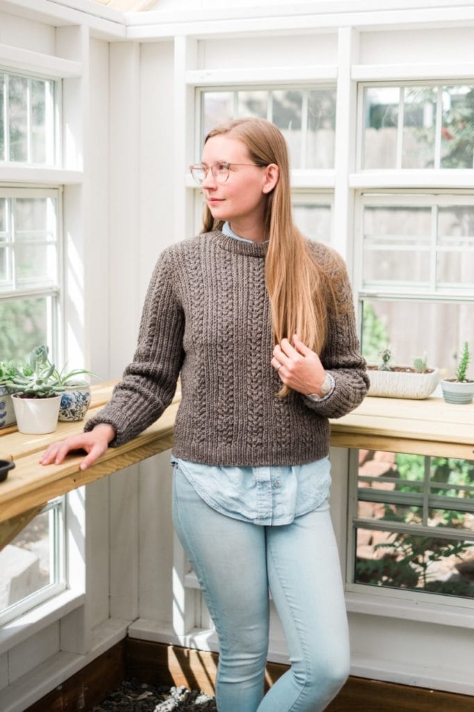 Docklight Sweater in Simply Wool Worsted