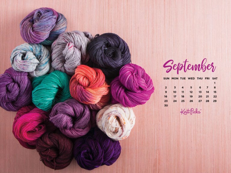 Free Downloadable September 2018 Calendar - The Knit Picks Staff ...