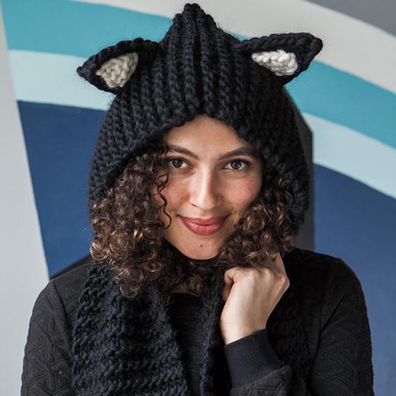 Knit Picks Hooded Paw-cket Scarf