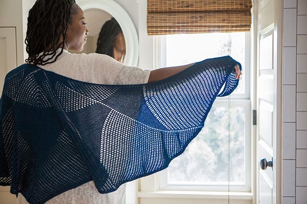 Knit Picks Lotus Flowers shawl