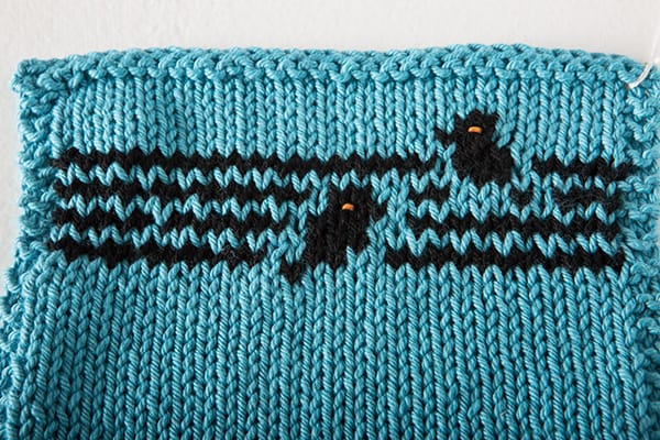 Free Bird on a Wire Dishcloth from Knit Picks