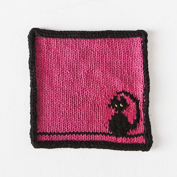 Free Kitty Dishcloth from Knit Picks