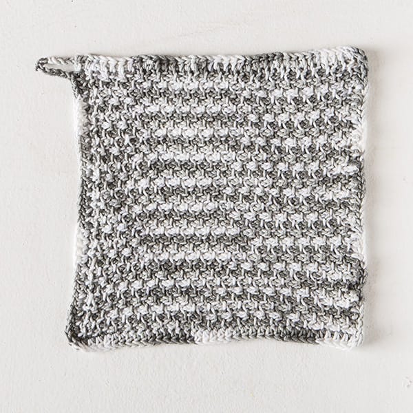Free Tunisian Seed Stitch Dishcloth pattern from Knit Picks