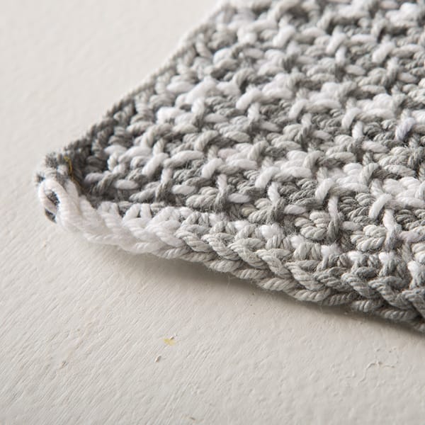 Free Tunisian Seed Stitch Dishcloth pattern from Knit Picks