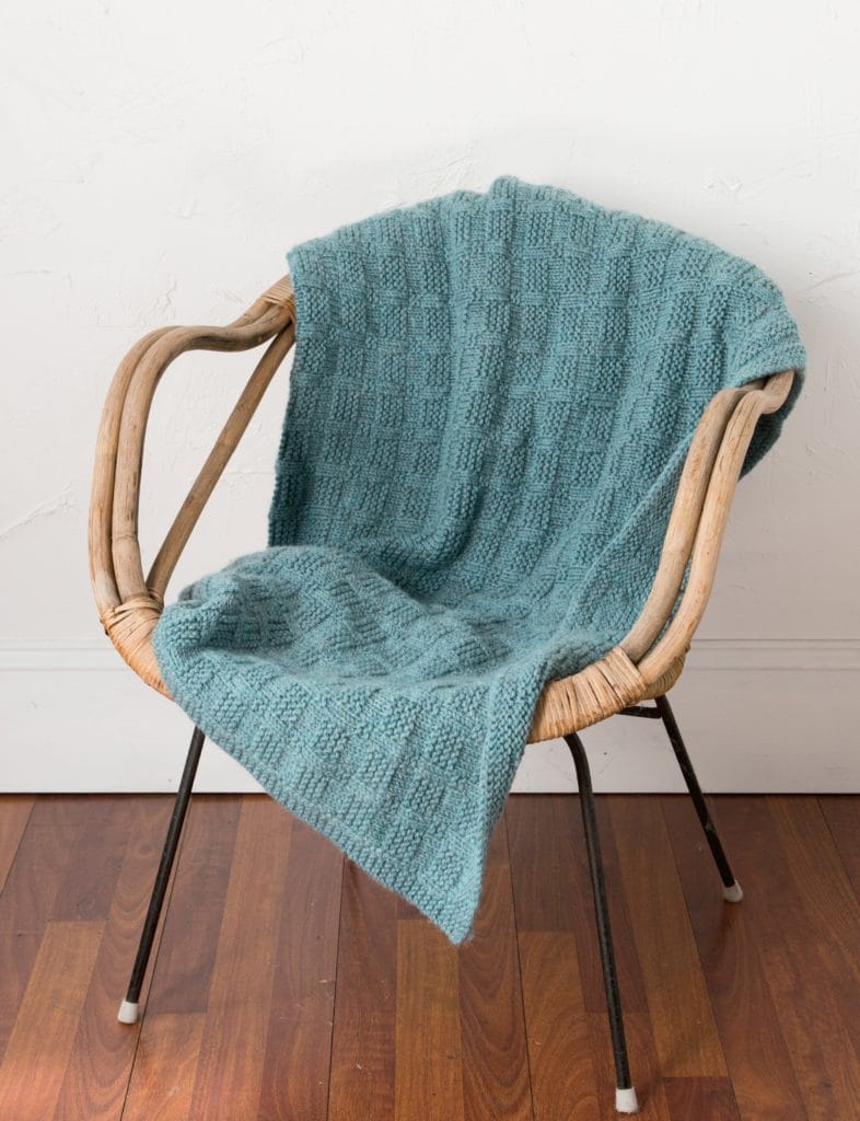 Knit Picks Blocks & Ribs Throw