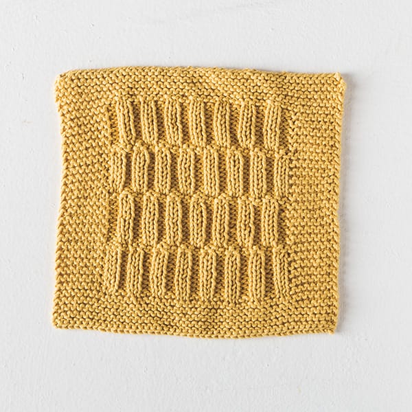 Free Tucked Rib Dishcloth Pattern from Knit Picks