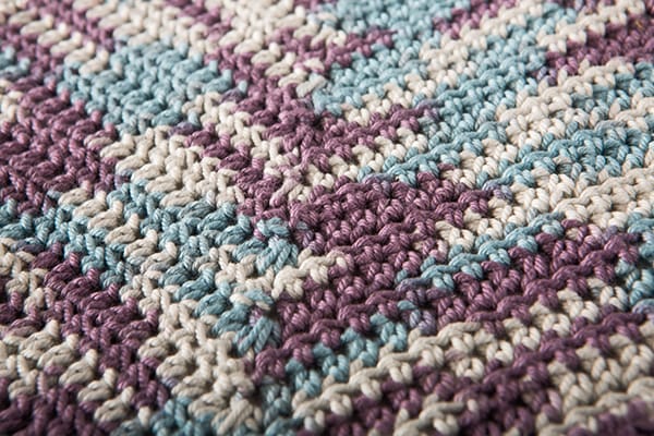 Free Crochet Mitered Square Dishcloth from Knit Picks