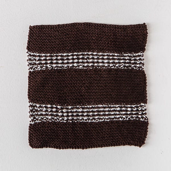 Free Woven Stripes Dishcloth from Knit Picks