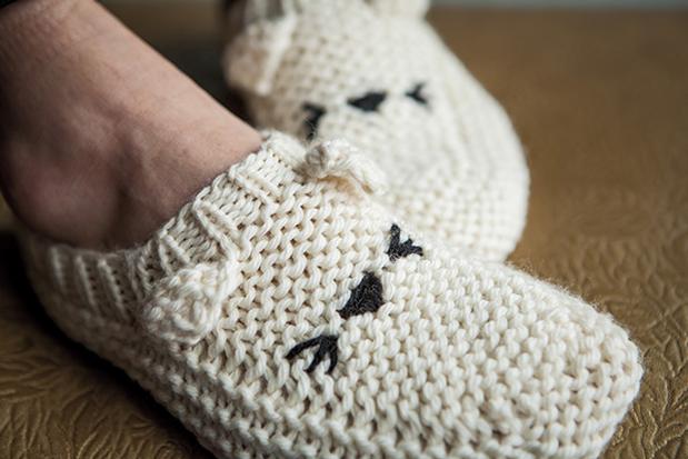 Knit Picks Meow-ccasin Slippers