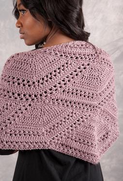 Knit Picks Closing Fans Crochet Shawl