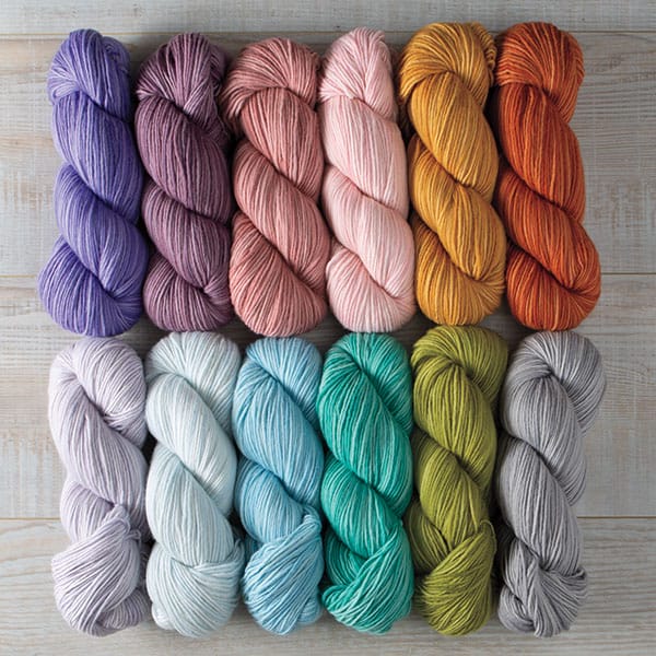 Knitpicks Merino Style, (6) skeins of various colors of: Kn…