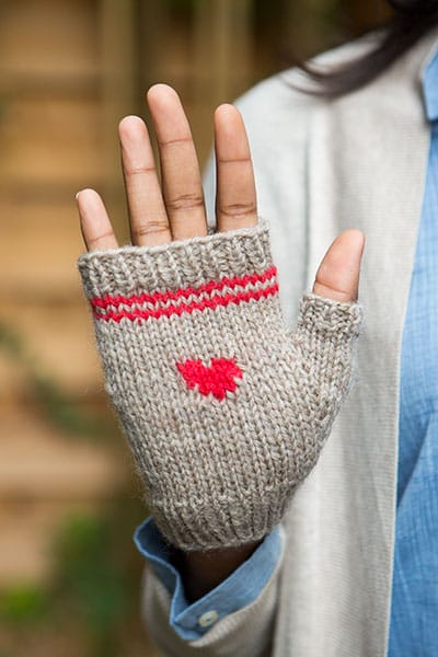 Knit Picks Secret Heart Mitts
