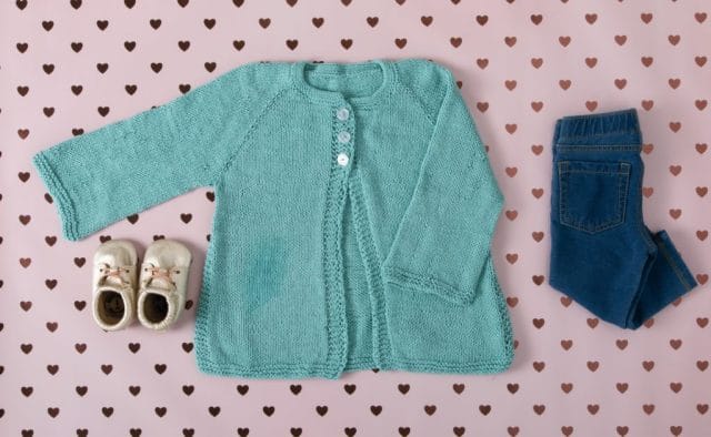 Knit Picks Baby Graphic Cardigan pattern