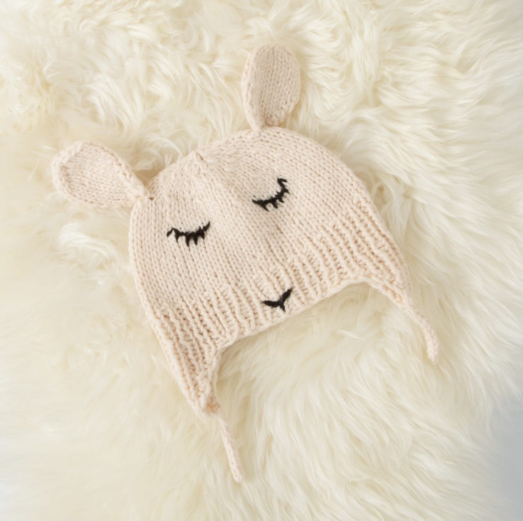 Knit Picks Little Lamb Hat knit in Snuggle Puff