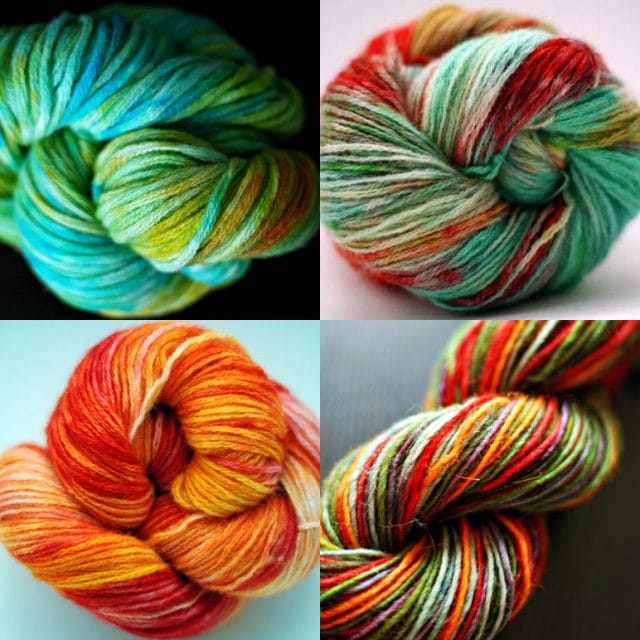 other examples of yarns dyed with Kool-Aid