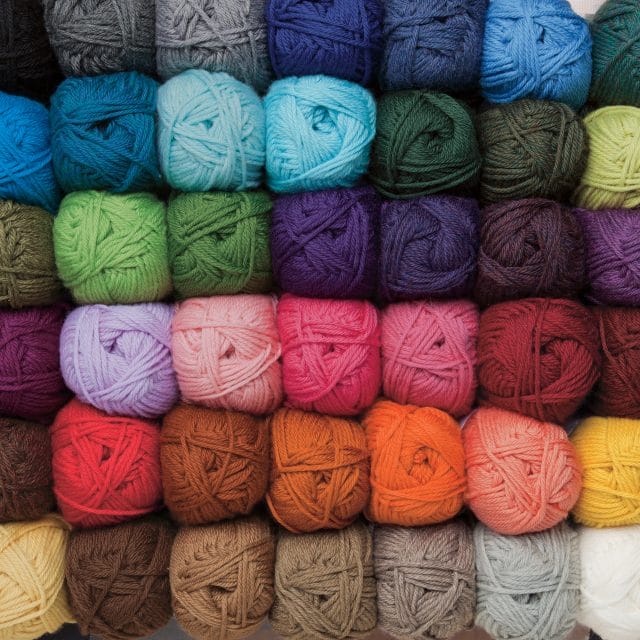 Swish yarn colors in a grid