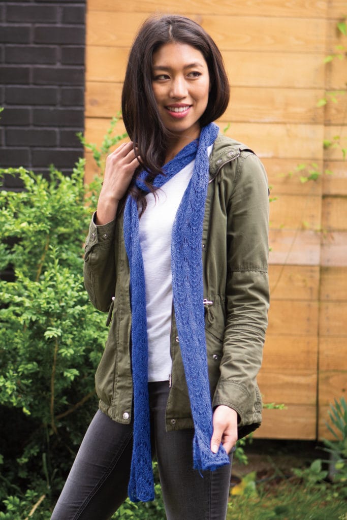 image of Knit Picks' Fishtail Lace Scarf. 