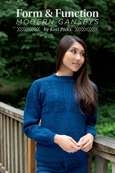 New Knit Picks exclusive pattern collection, Form & Function: Modern Ganseys.