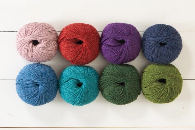 8 new colors of Knit Picks' Andean treasure yarns.