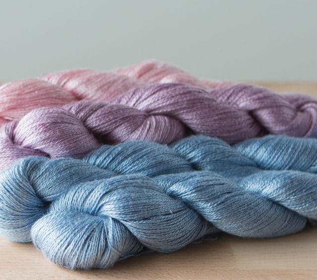 Knit Picks' 100% pure Mulberry silk yarn, Luminance.