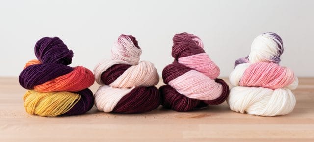 Golden Girls inspired Hawthorne sock yarns from Knit Picks.