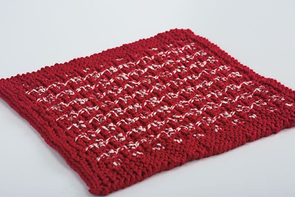 Peppermint Candy Dishcloth - free dishcloth pattern download from Knit Picks