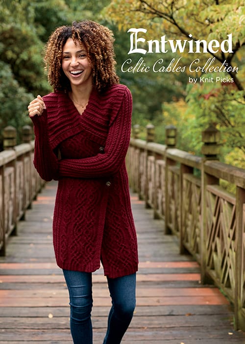 Entwined: Celtic Cable knitwear collection from Knit Picks.