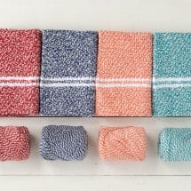 Knit Picks new Dishie Twist yarns, knit up in Dish Towels.