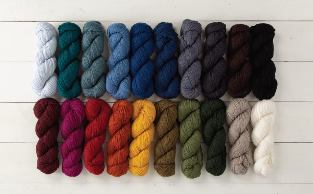 New bulky Wool of the Andes yarns.